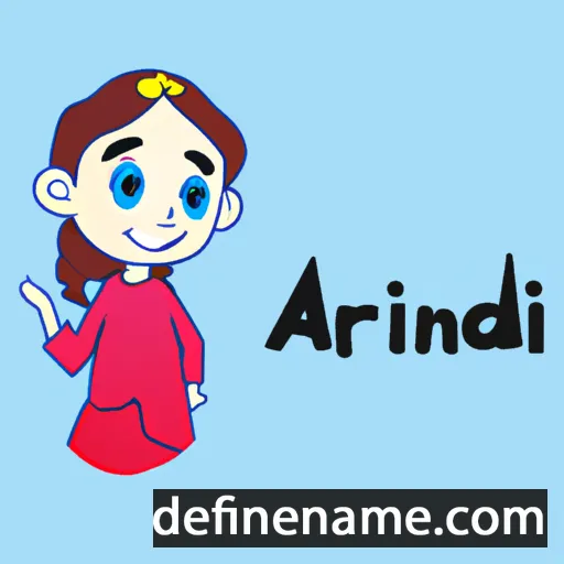 cartoon of the name Anniriddhi