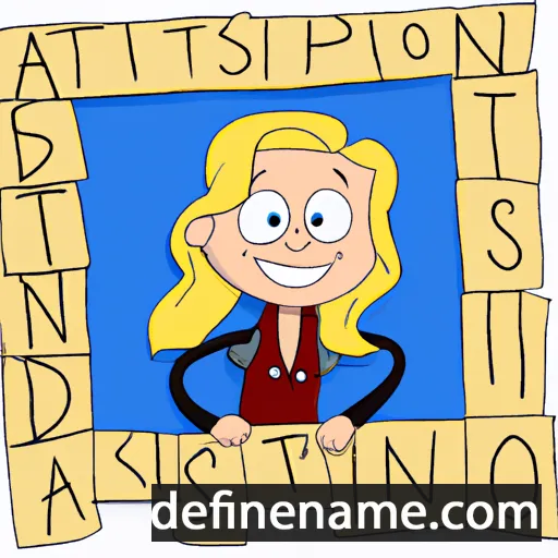 cartoon of the name Anniston