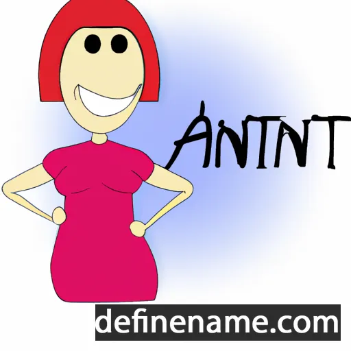 cartoon of the name Annit