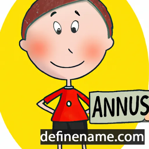 cartoon of the name Annius