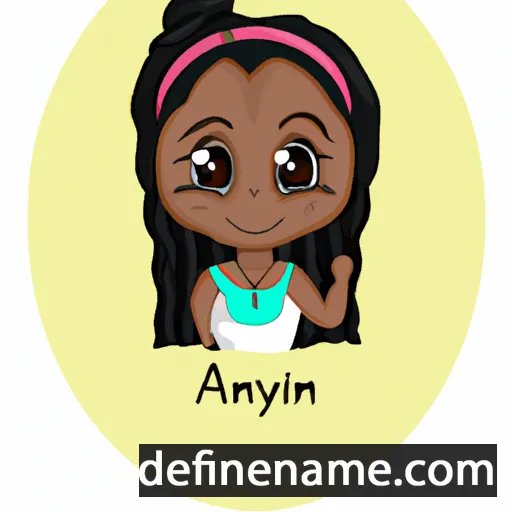 cartoon of the name Anniyah