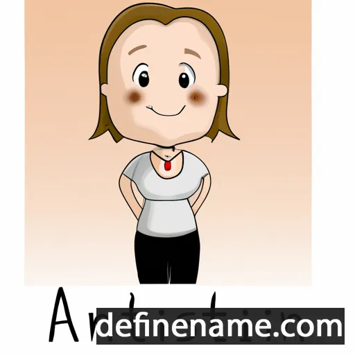 cartoon of the name Annkristin