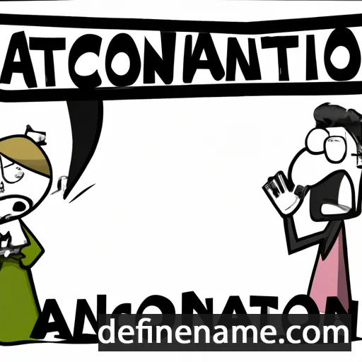 cartoon of the name Annonciation