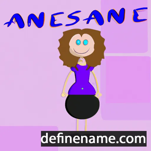 cartoon of the name Annslee