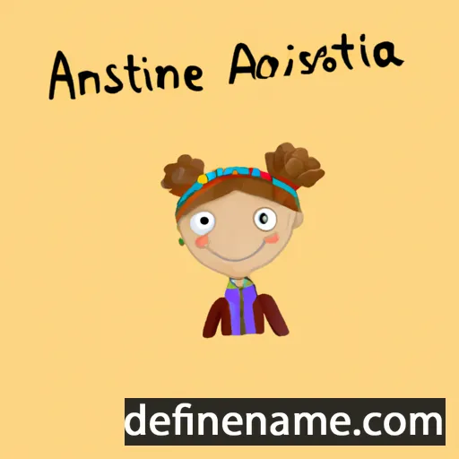 cartoon of the name Annstina