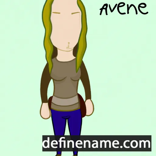 cartoon of the name Annveig