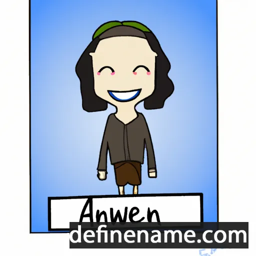 cartoon of the name Annwenn