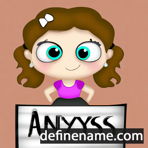 cartoon of the name Annyssa