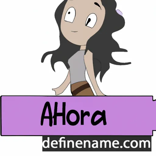 cartoon of the name Anorah