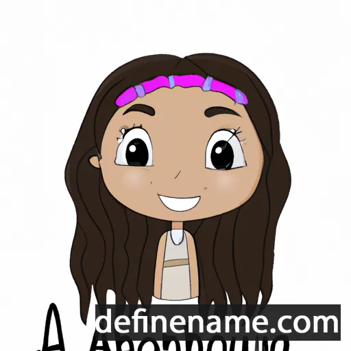 cartoon of the name Anouhea