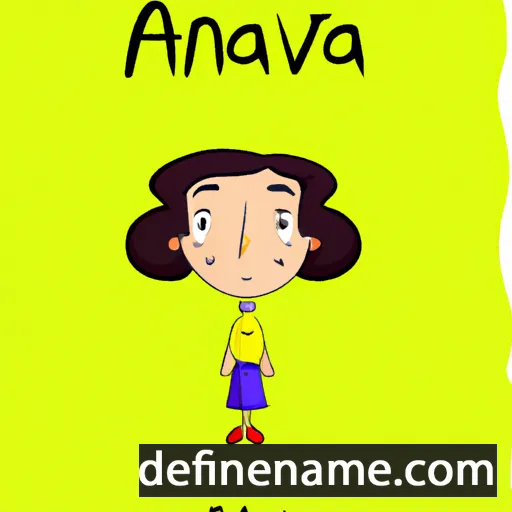 cartoon of the name Anouva