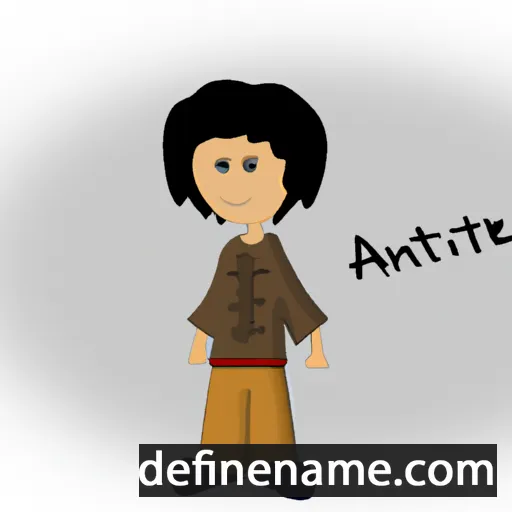 cartoon of the name Ánte