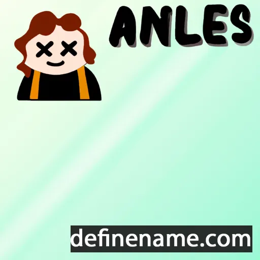 cartoon of the name Ánxeles