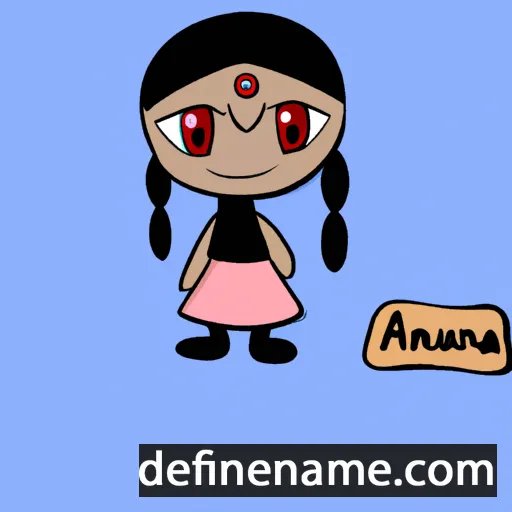 cartoon of the name Änüärä