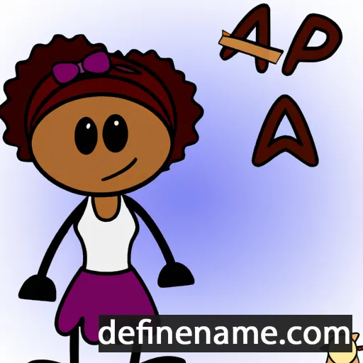 cartoon of the name Âpia