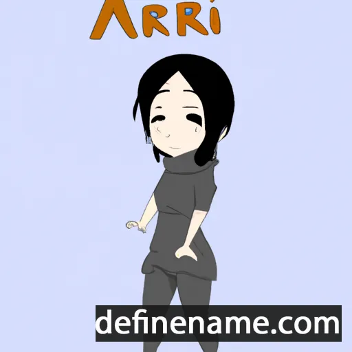 cartoon of the name Anri