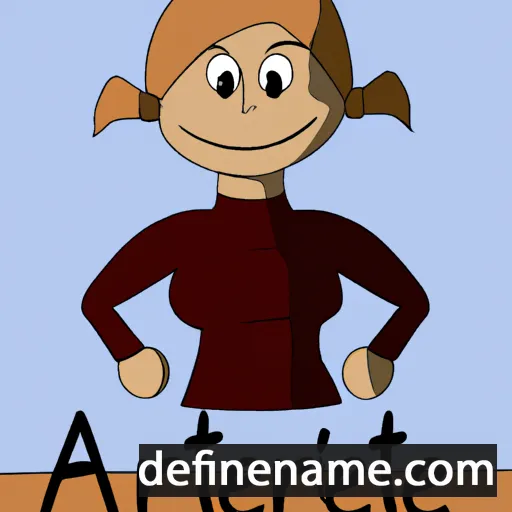 cartoon of the name Anriett