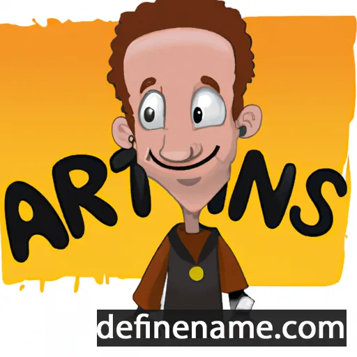 cartoon of the name Anrijs