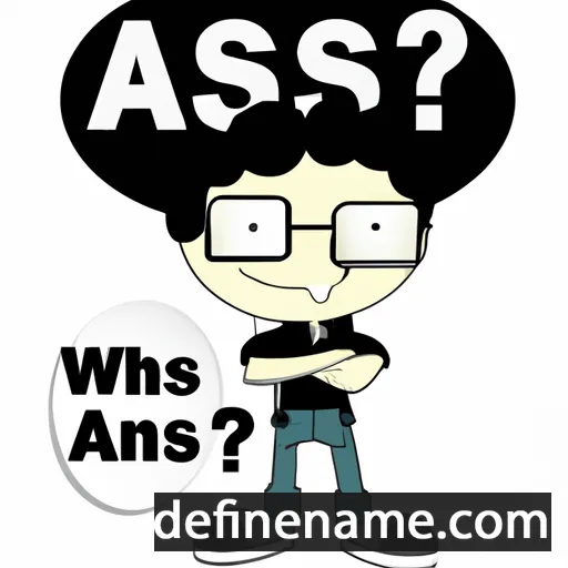 cartoon of the name Ans