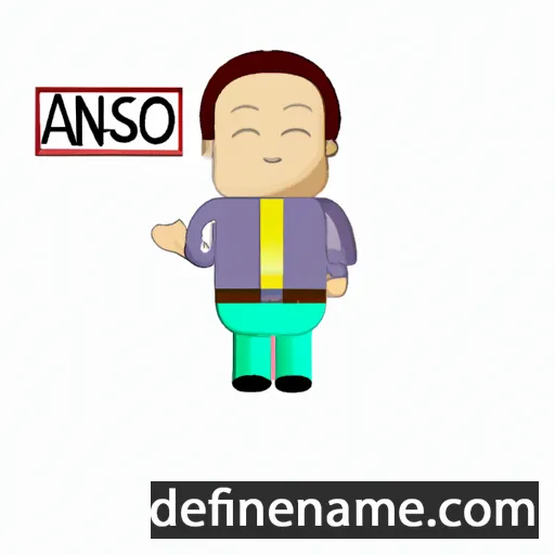 cartoon of the name Ansano