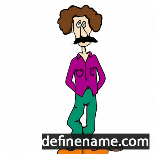 cartoon of the name Ansèlm