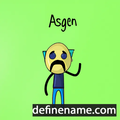 cartoon of the name Ansegiz