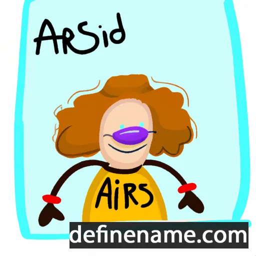 cartoon of the name Ansfrid