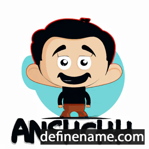 cartoon of the name Ansh