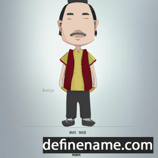 cartoon of the name Ansheng