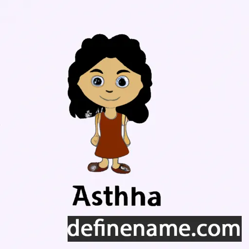 cartoon of the name Anshita