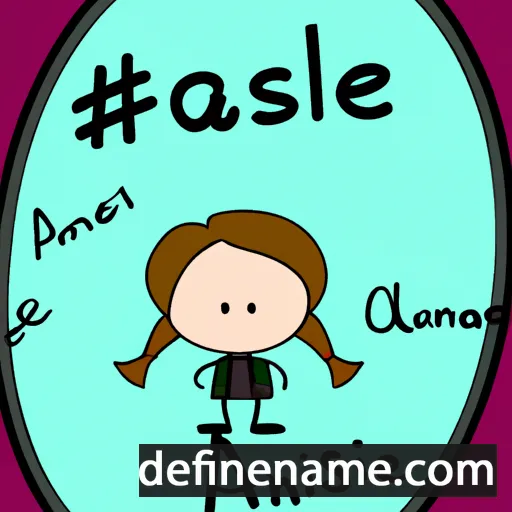 cartoon of the name Anslee