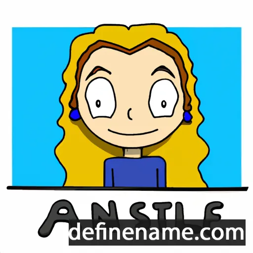 cartoon of the name Anslie