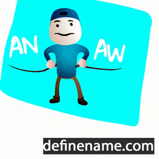 cartoon of the name Answin