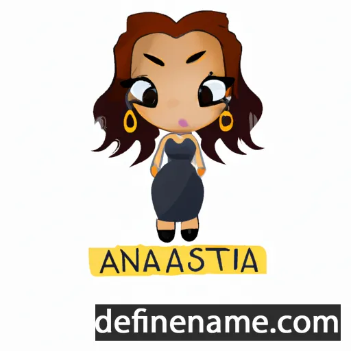 cartoon of the name Antanasia