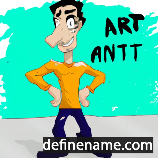 cartoon of the name Antar