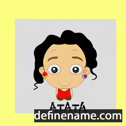 cartoon of the name Antha