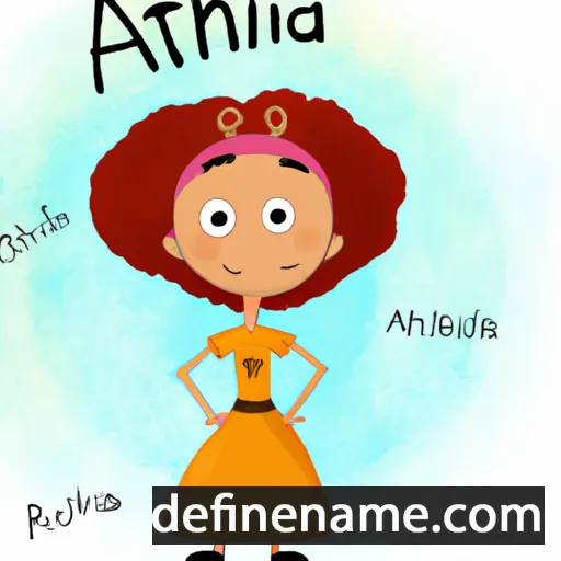 cartoon of the name Anthia