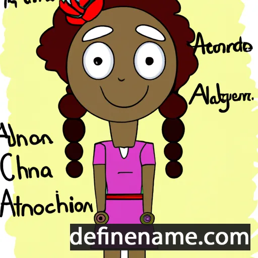 cartoon of the name Anthonia