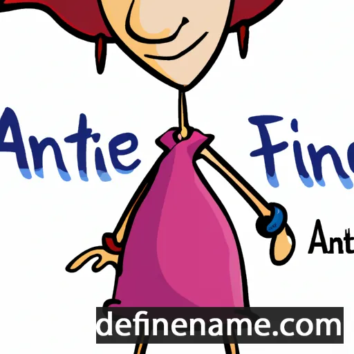 cartoon of the name Antie