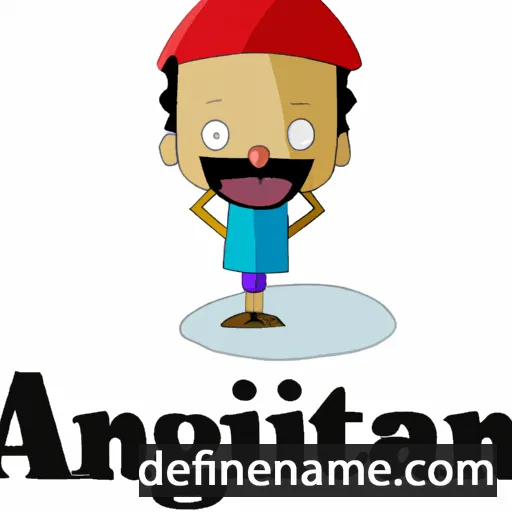 cartoon of the name Antigua