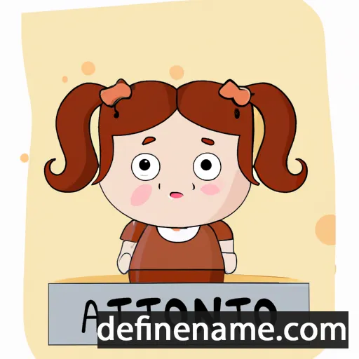 cartoon of the name Antóna