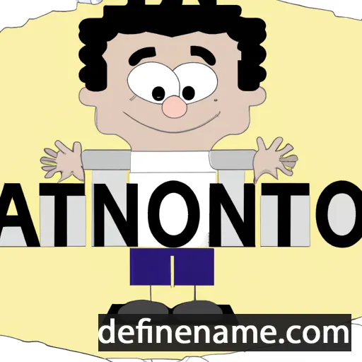 cartoon of the name Antòni