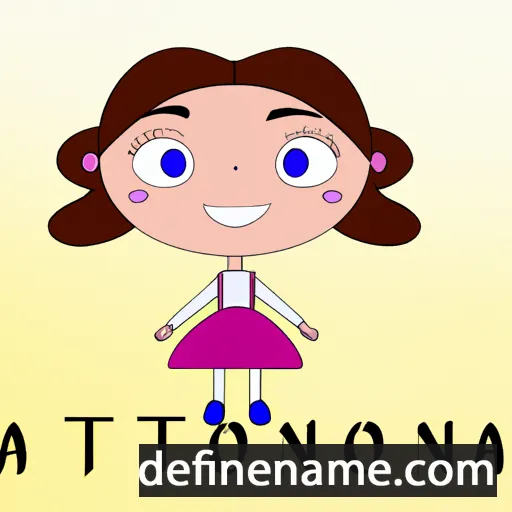 cartoon of the name Antònia