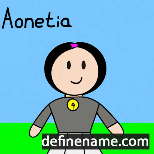 cartoon of the name Antoaneta