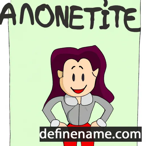 cartoon of the name Antoanete