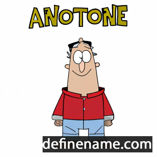 cartoon of the name Antone