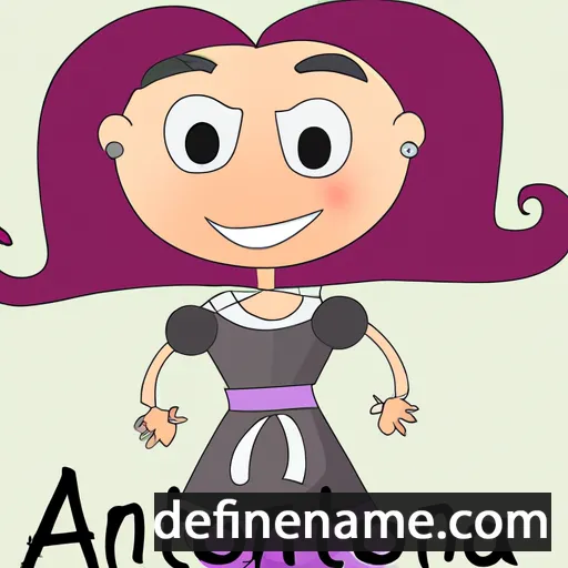 cartoon of the name Antoneta