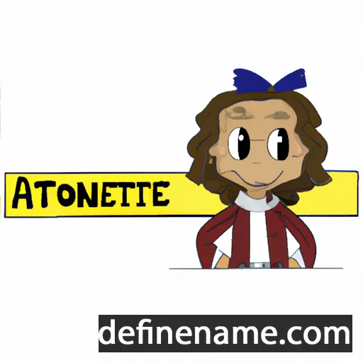 cartoon of the name Antoniete