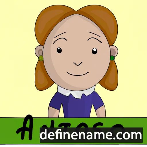 cartoon of the name Antosė