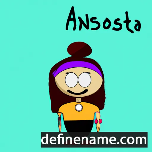 cartoon of the name Antosza